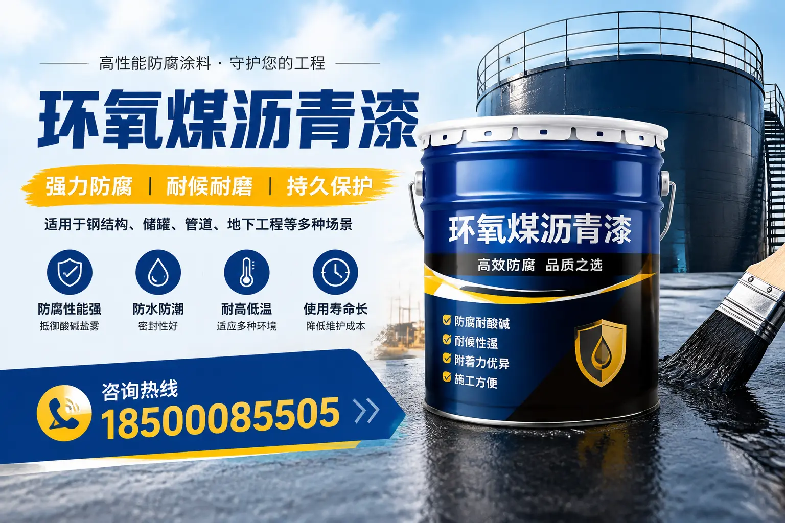 环氧煤沥青漆在工业中的应用，遂宁企业的选择